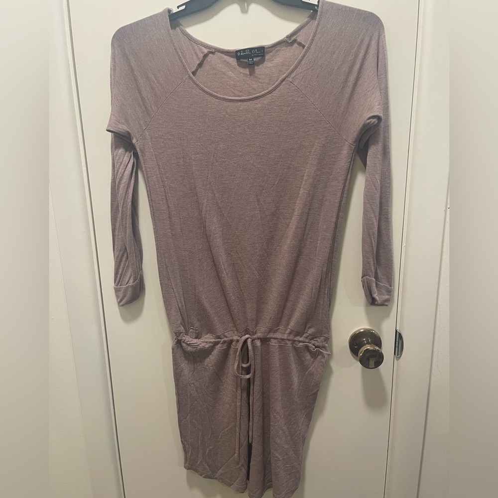 Naked Zebra Long Sleeve Mauve Dress
